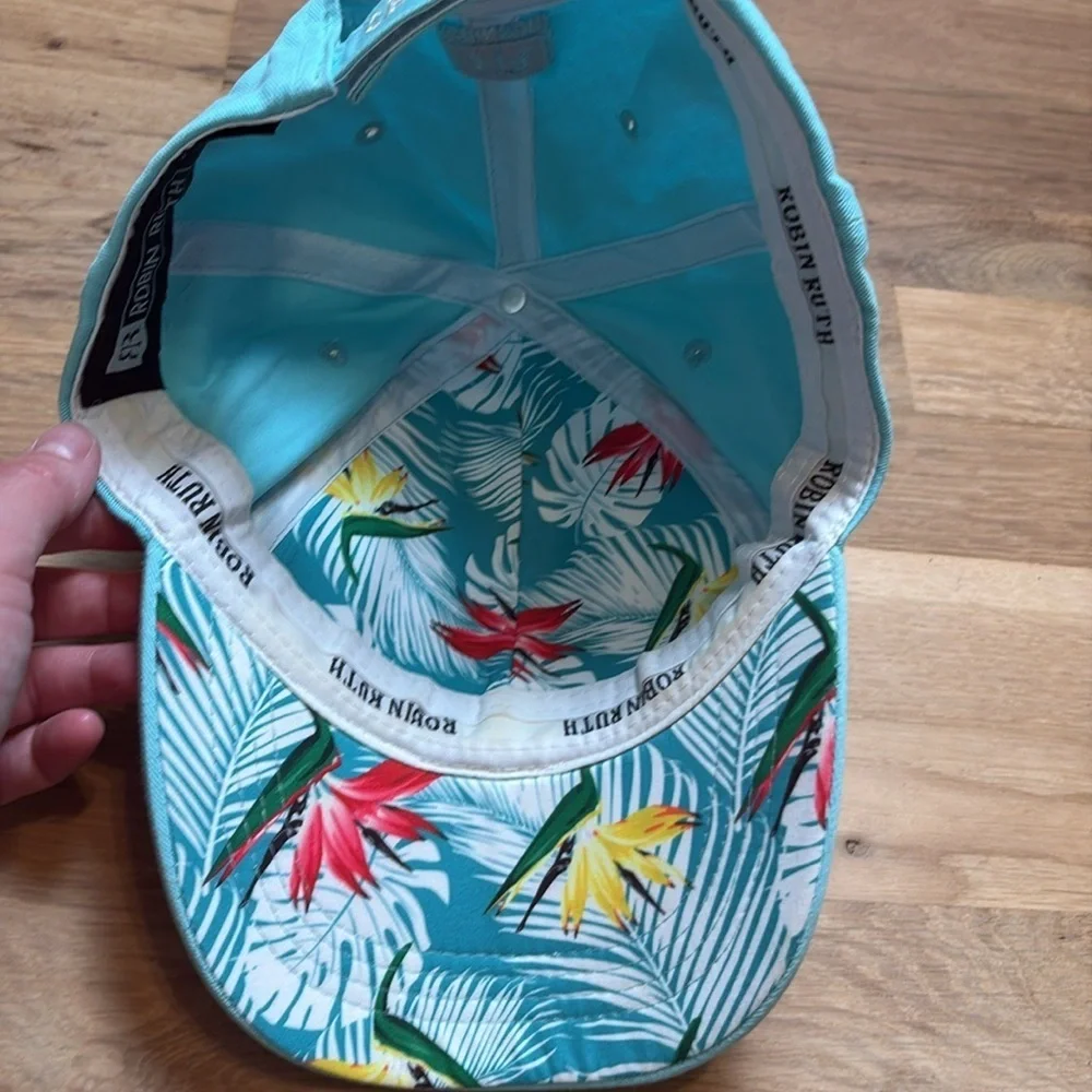 Robin Ruth Adjustable Aqua Baseball Cap with California Patch Women’s